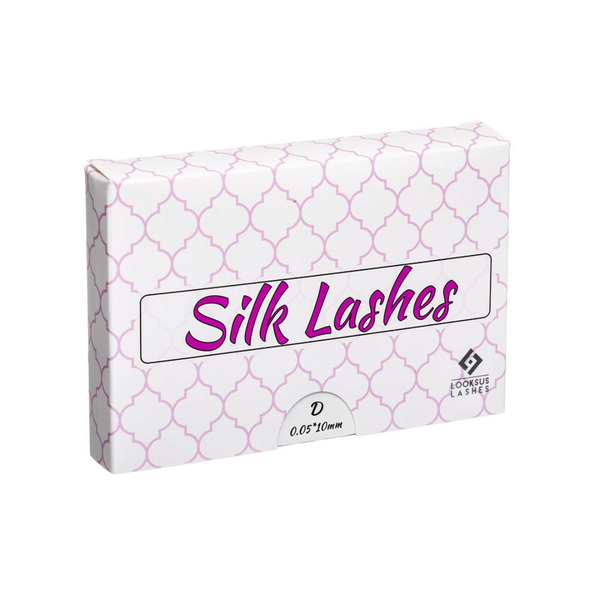 Ресницы для наращивания, изгиб d, 12 мм, 1 упаковка. Looksus Lashes Silk lashes d 0,10 — фото 4