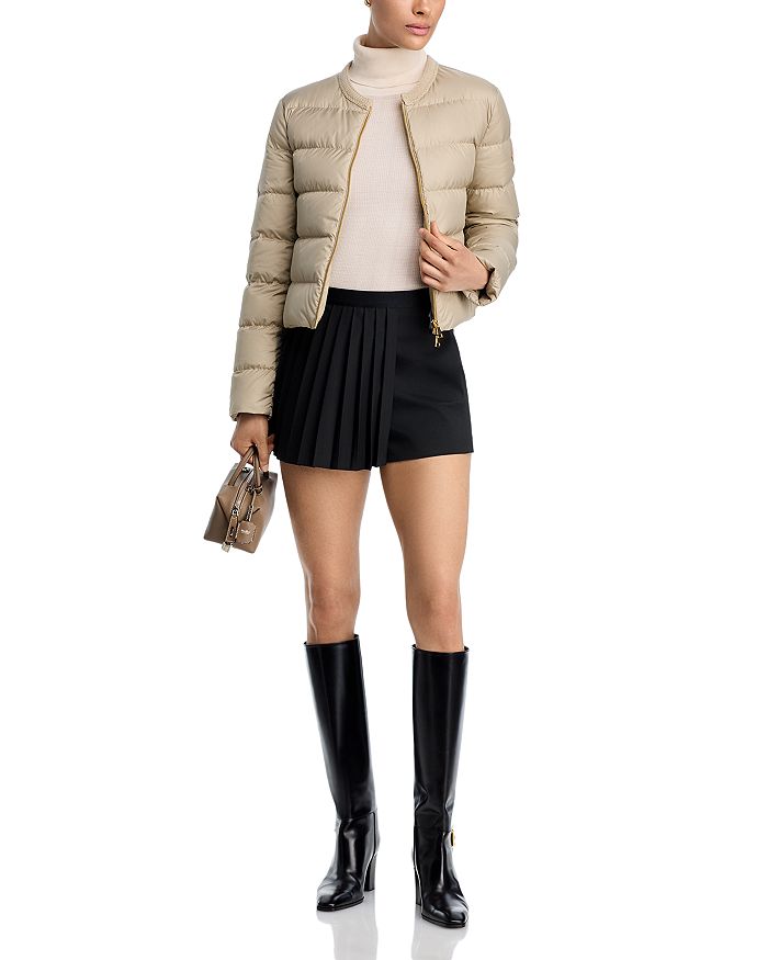 Пуховая куртка Mauvezin Moncler, коричневый/бежевый — фото 2