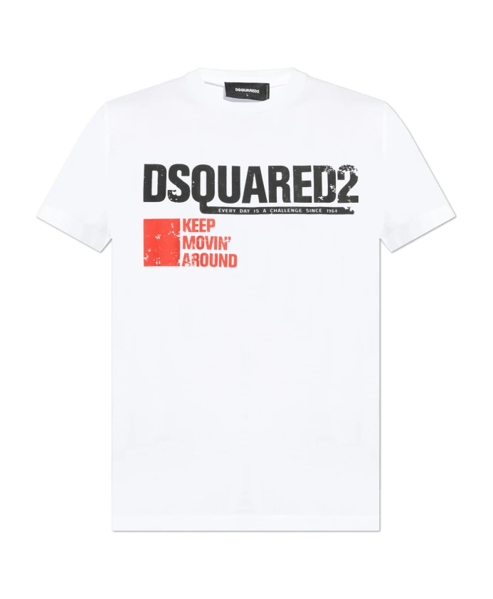 

Футболка с логотипом Dsquared2, белый