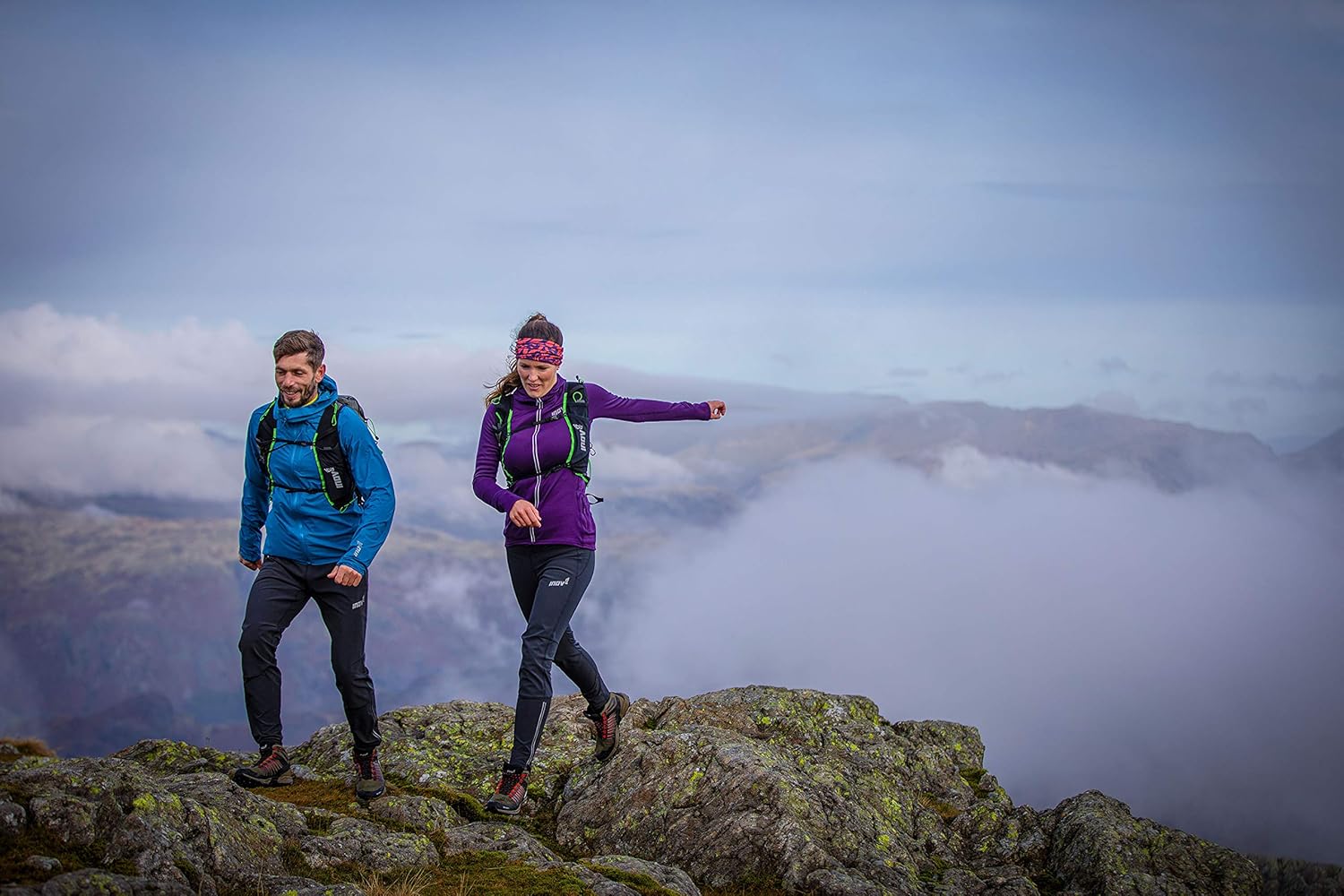 Мужские водонепроницаемые легкие походные ботинки Inov-8 Roclite 345 GTX Inov8, черный — фото 3