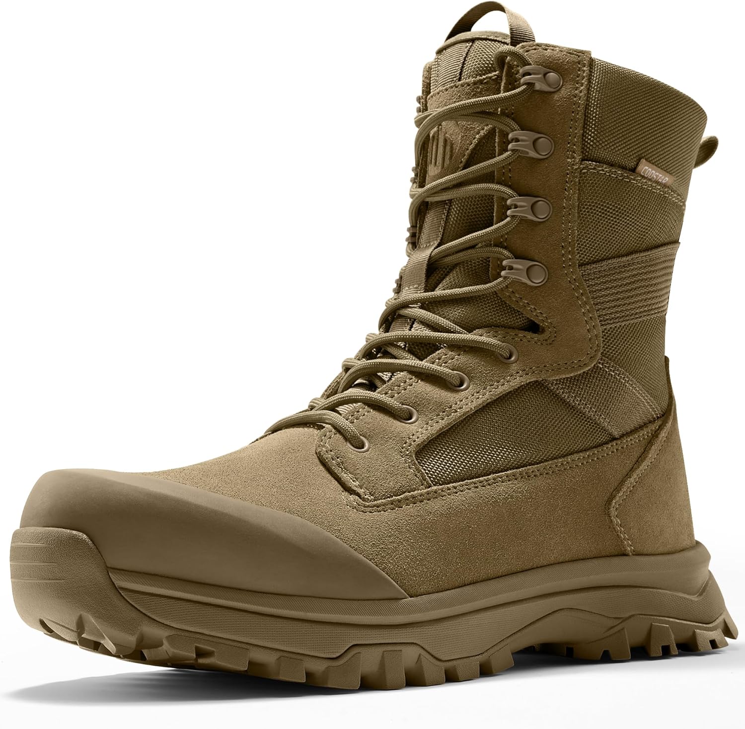 

Тактические ботинки Coostar для мужчин, легкие военные боевые ботинки с боковой молнией, для мотоциклистов и походов, 20 см, Sand