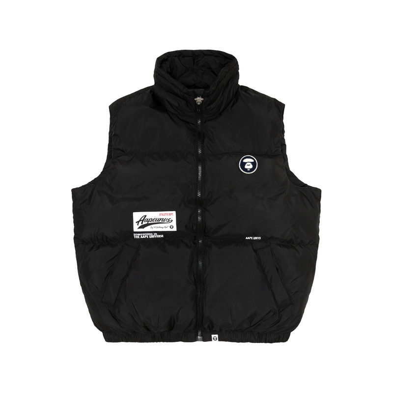 

Утепленный жилет с логотипом Aape, Black BKX, Черный, Утепленный жилет с логотипом Aape, Black BKX