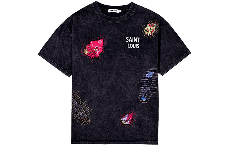 

Футболка мужская черная Sssaint Louis, черный