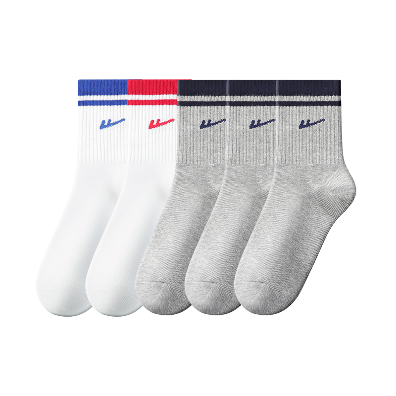 

Мужские носки до середины икры 5 пар WARRIOR, ярко-красный