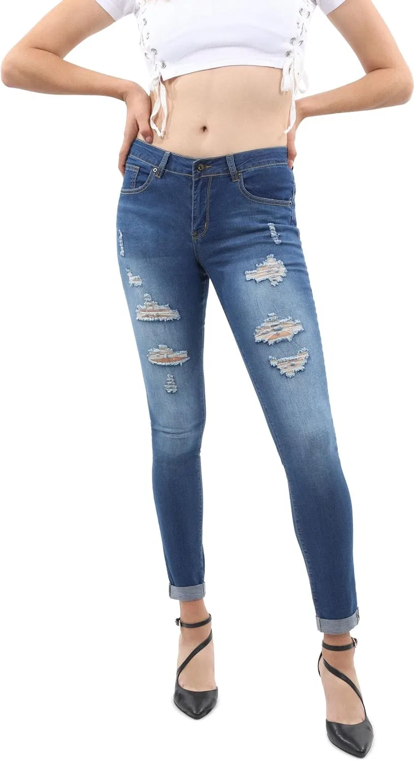 Джинсы Wallace Skinny Jeans, Navy — фото 2