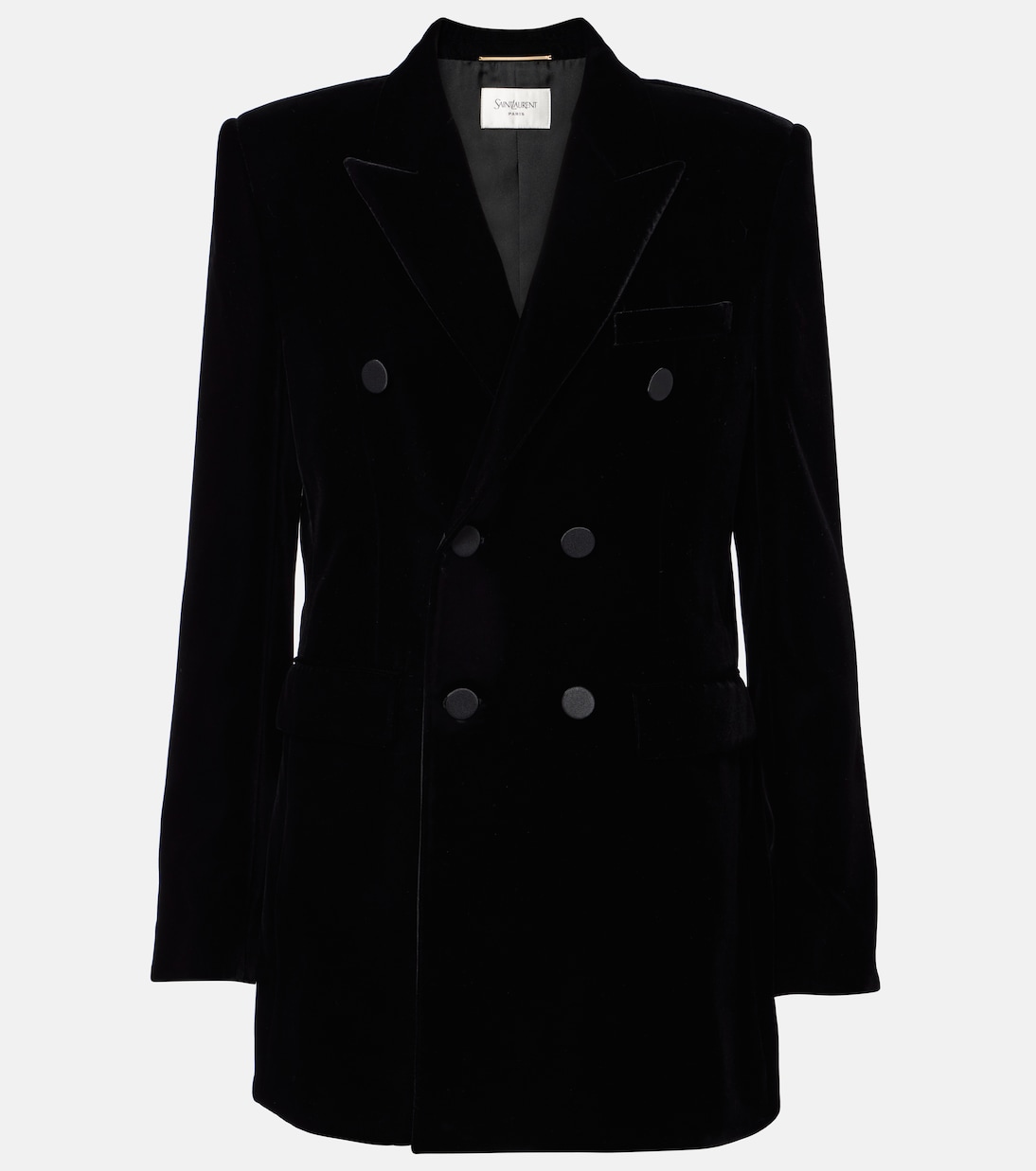 

Бархатный блейзер Saint Laurent, Noir