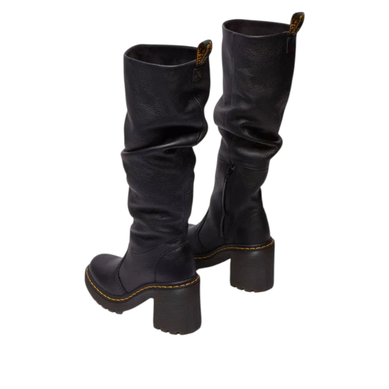 Кроссовки (WMNS) Dr. Martens Kasey Virginia Tall Heeled Boots 'Black' — фото 3