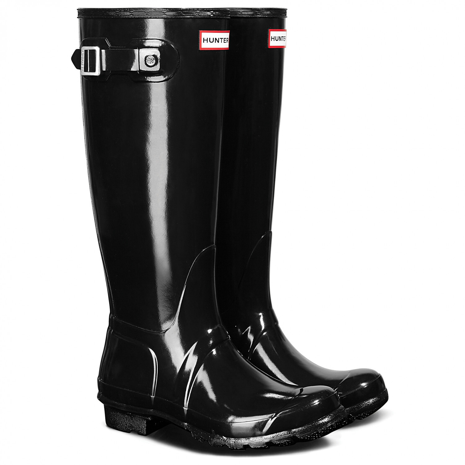 

Резиновые сапоги Hunter Boots Women's Original Tall Gloss, черный