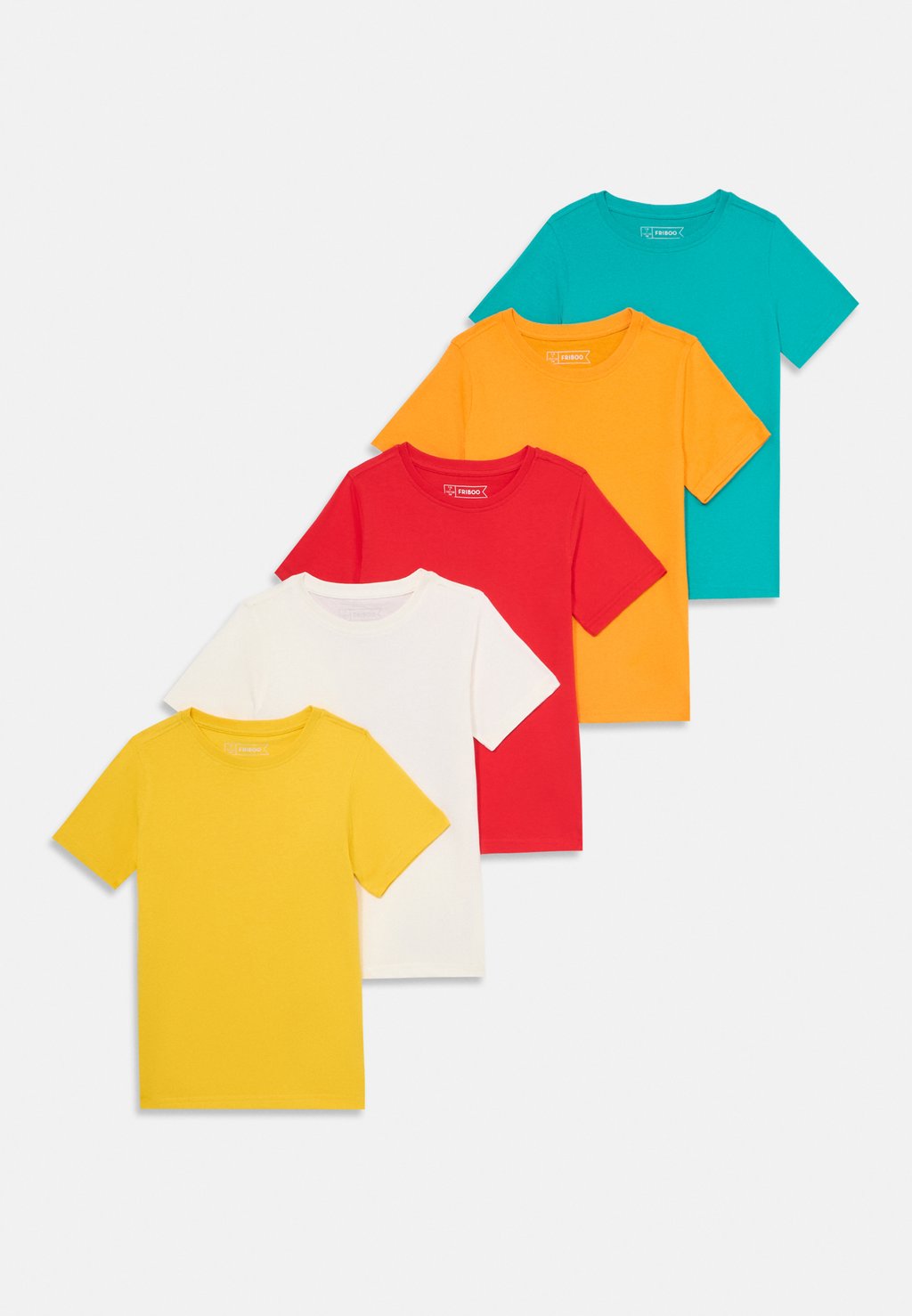

Базовая футболка UNISEX 5 PACK Friboo, светло-красный