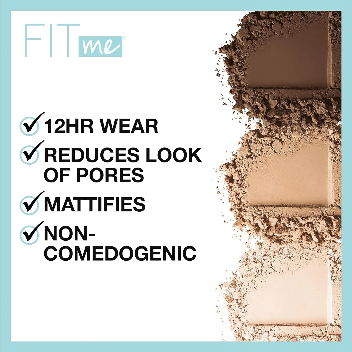 Пудра матирующая Maybelline New York Fit Me Matte + Poreless, True Beige, 0.29 унции — фото 2