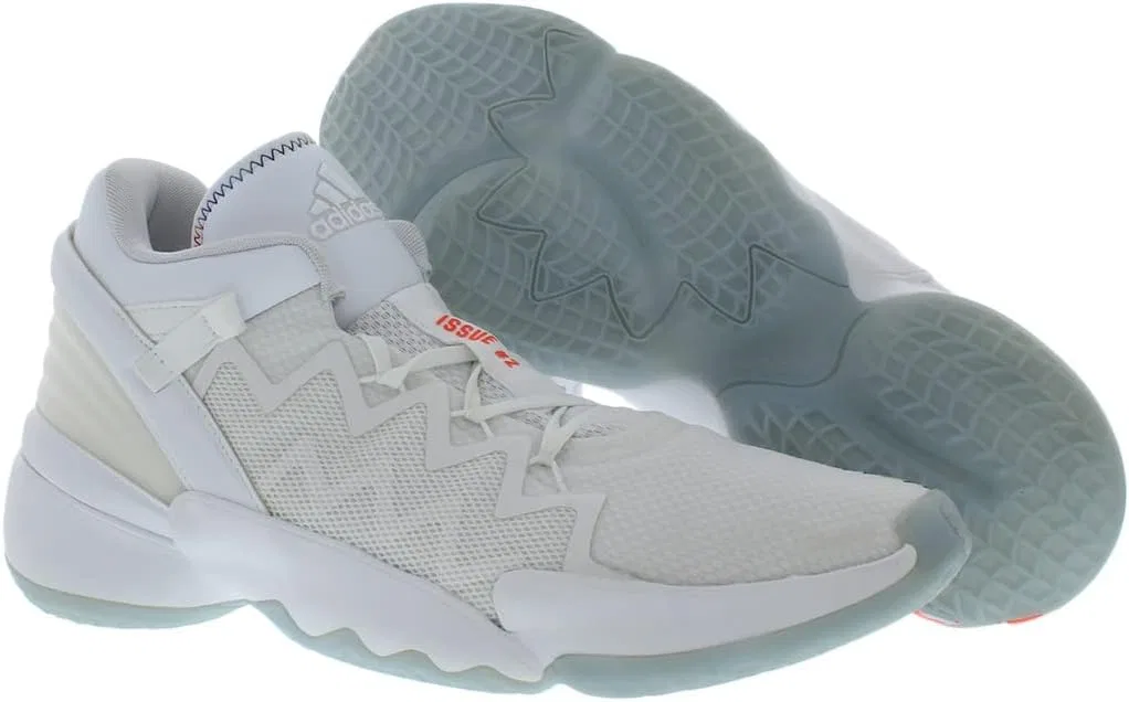 Баскетбольные кроссовки Adidas унисекс для взрослых Don Issue 2, White Solar Red White — фото 2