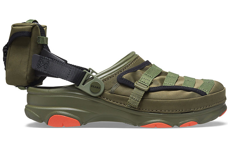 Сандалии Crocs BEAMS x Classic All-Terrain Military Clog 'Army Green', зеленый — фото 3
