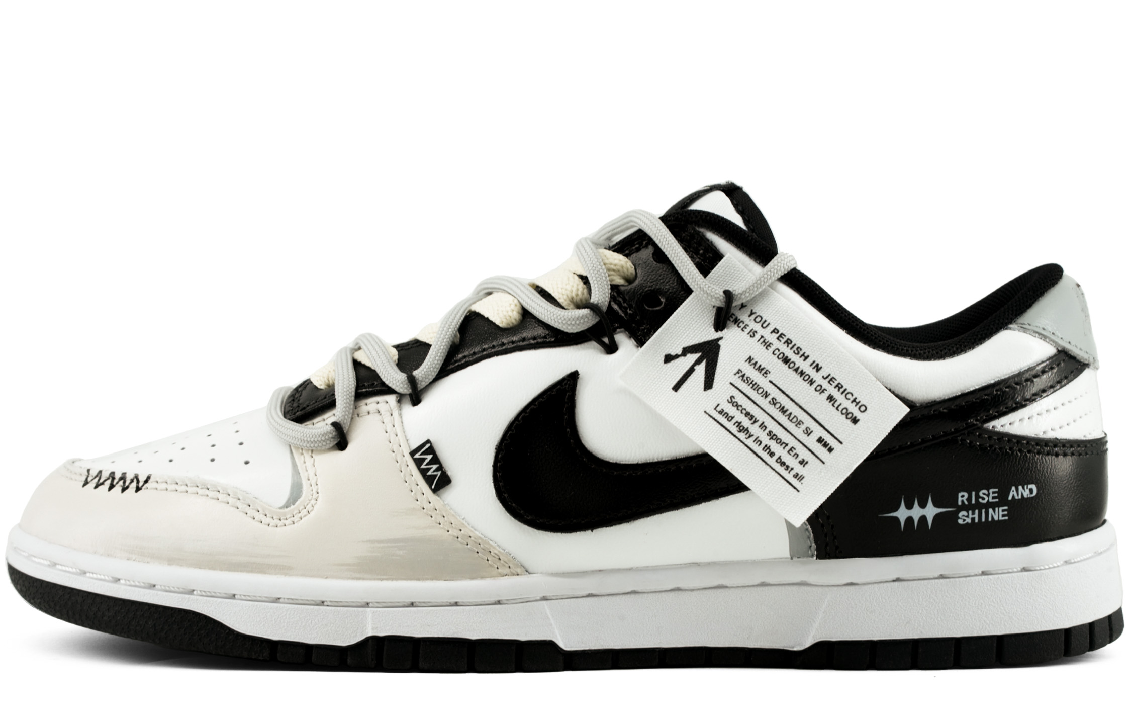 

Nike Кроссовки для скейтбординга Dunk Low Top, мужские, черно-серые