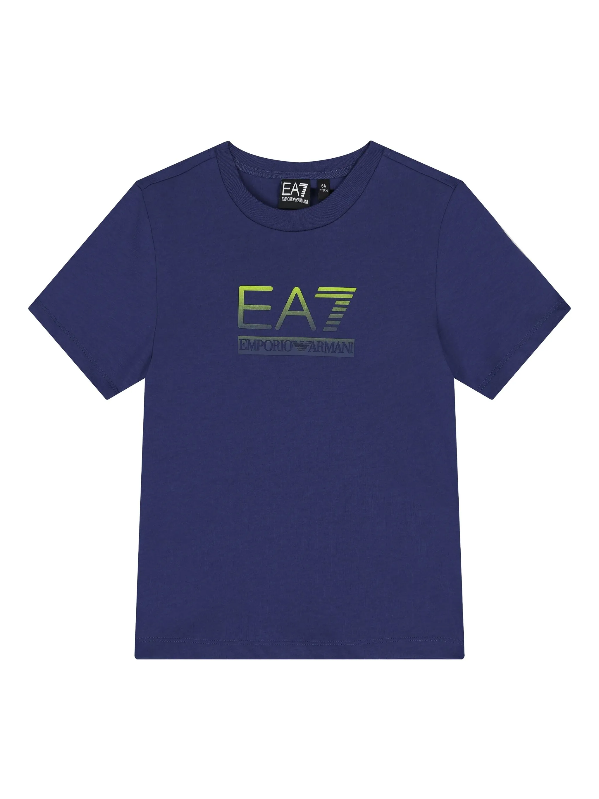 

Футболка с логотипом Emporio Armani Kids, синий