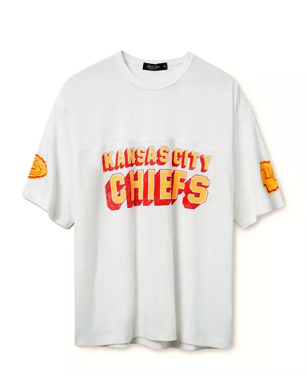 

Футболка унисекс с изображением полузащитника команды Kansas City Chiefs НФЛ Junk Food Clothing, белый