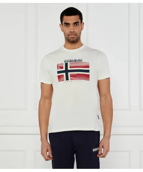 

Футболка Лари Relaxed fit Napapijri, бежевый