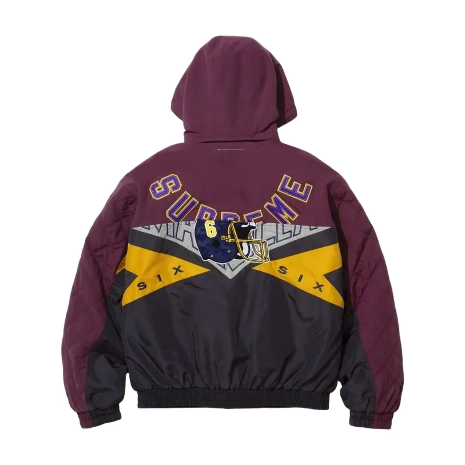Куртка Supreme x MM6 Maison Margiela Split Stadium Jacket 'Purple' — фото 2