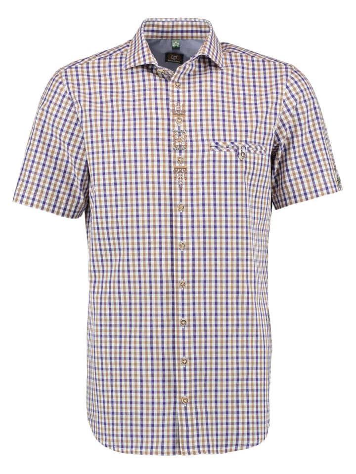 

Традиционная рубашка Bleri средне-коричневого цвета OS-Trachten