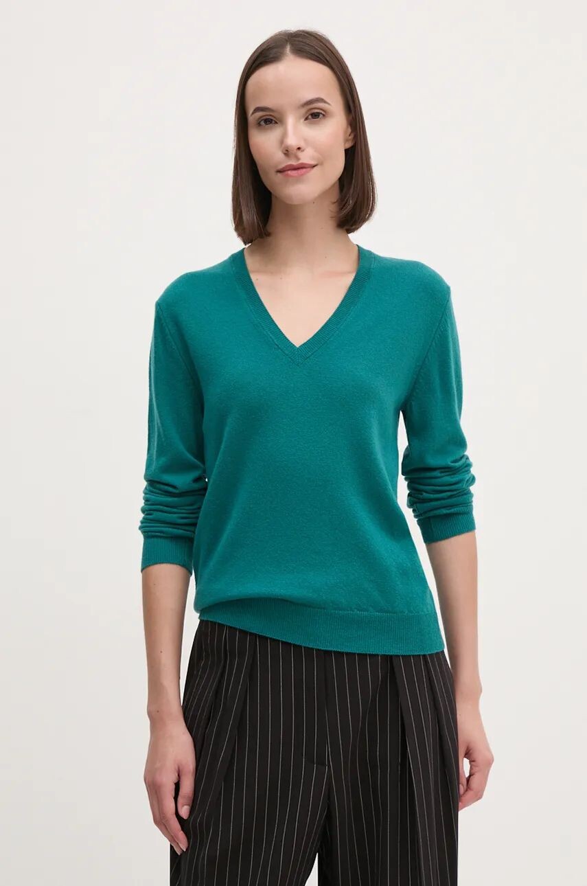 

Шерстяной свитер United Colors of Benetton, зеленый