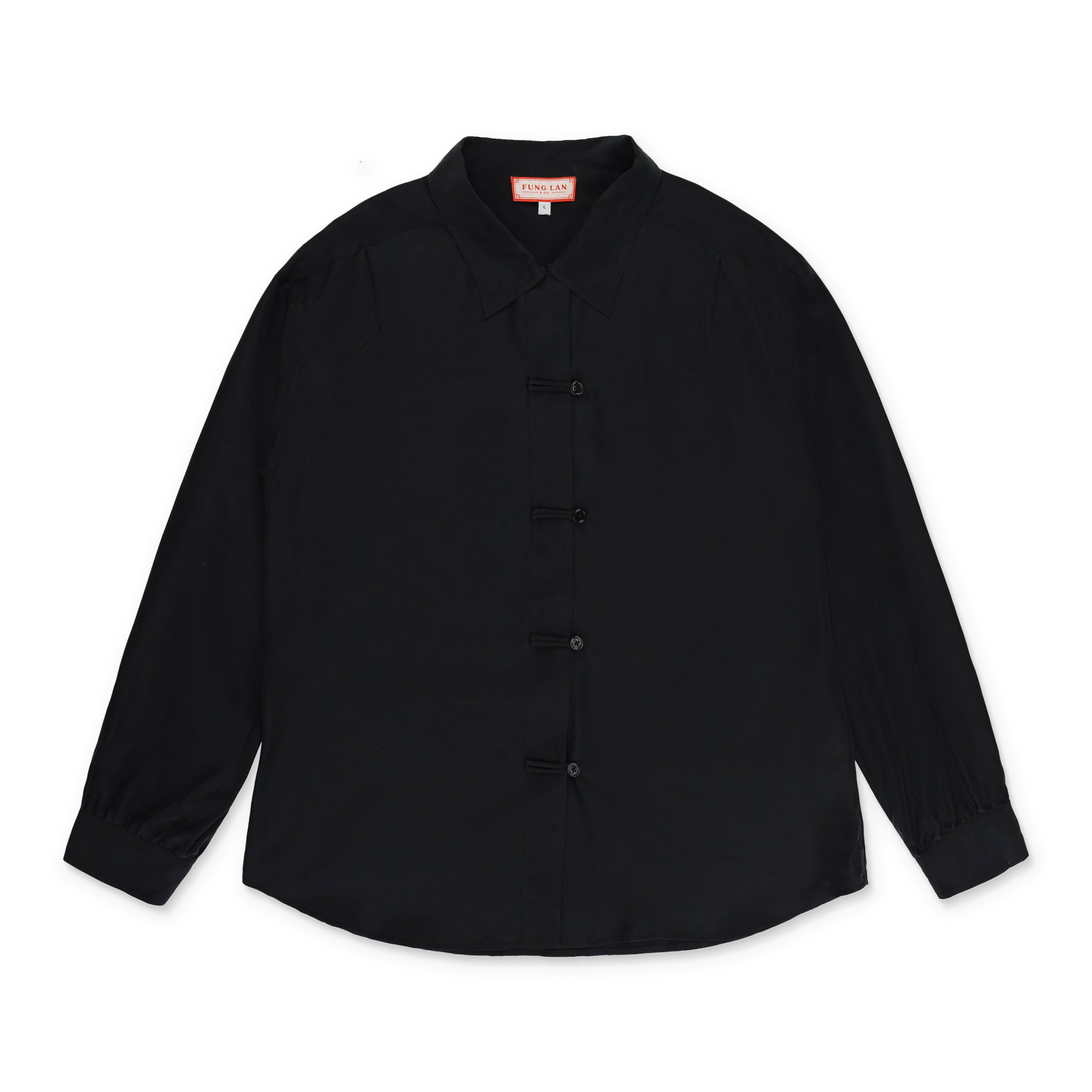 

Шелковая черная блузка Fung Lan and Co.