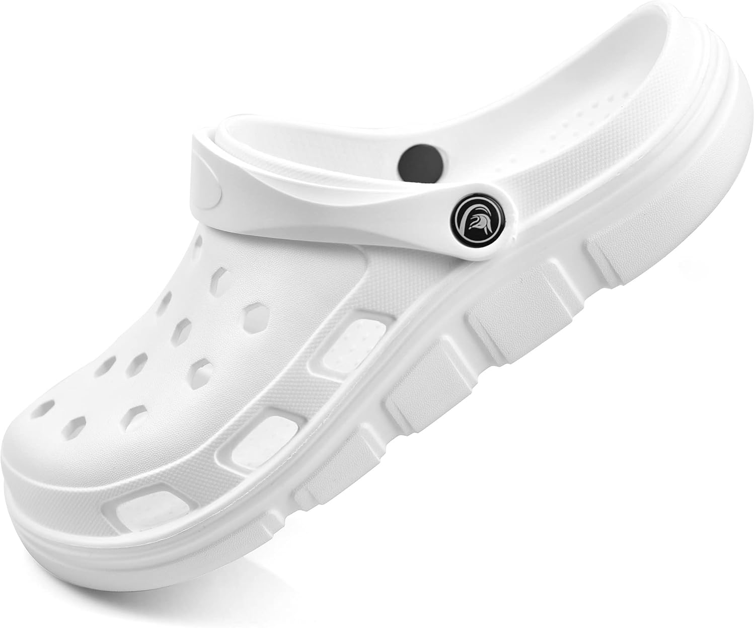 

Сабо PIMIO для женщин и мужчин, туфли на подкладке с поддержкой свода стопы, женские и мужские быстросохнущие водные обувь, повседневные сандалии, удобные домашние тапочки, белый