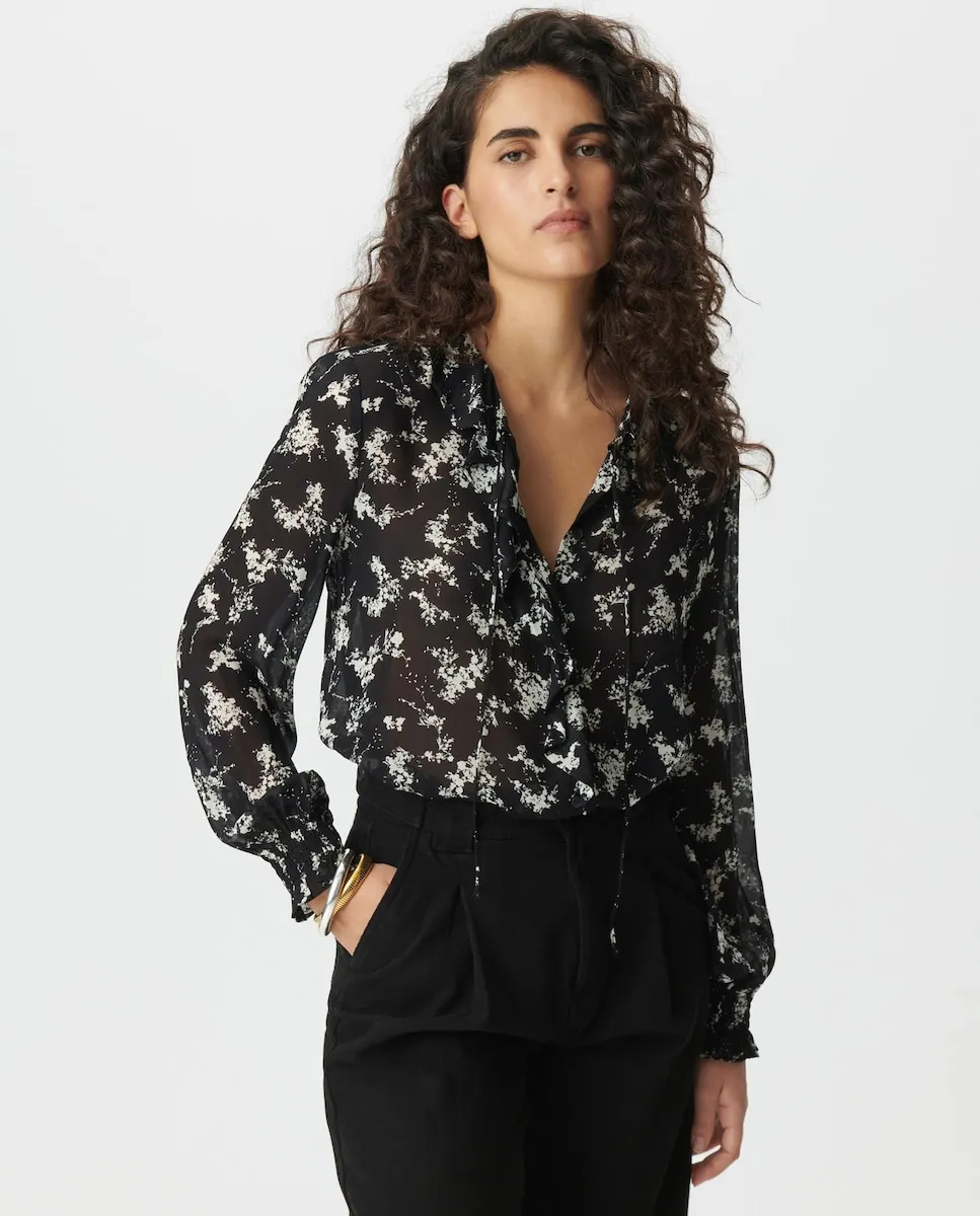 

Женская рубашка с принтом диких цветов IKKS