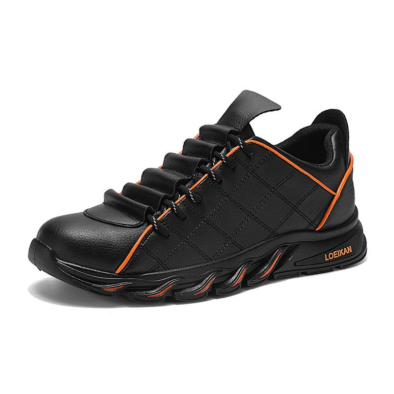 

Низкие повседневные туфли мужские SHOUBA, Black Orange