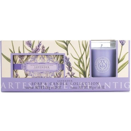 

Подарочный набор со свечой - Лаванда 2шт. Somerset Toiletry