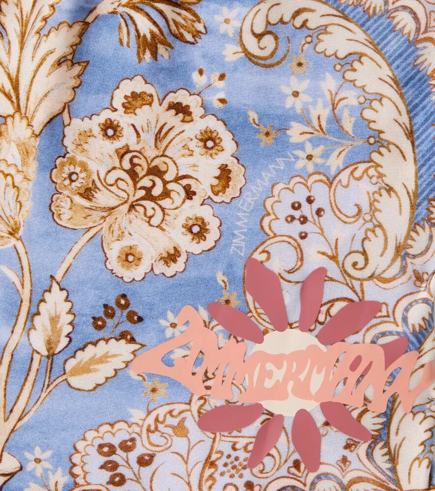 Купальник с цветочным принтом Zimmermann Kids, мультиколор — фото 3