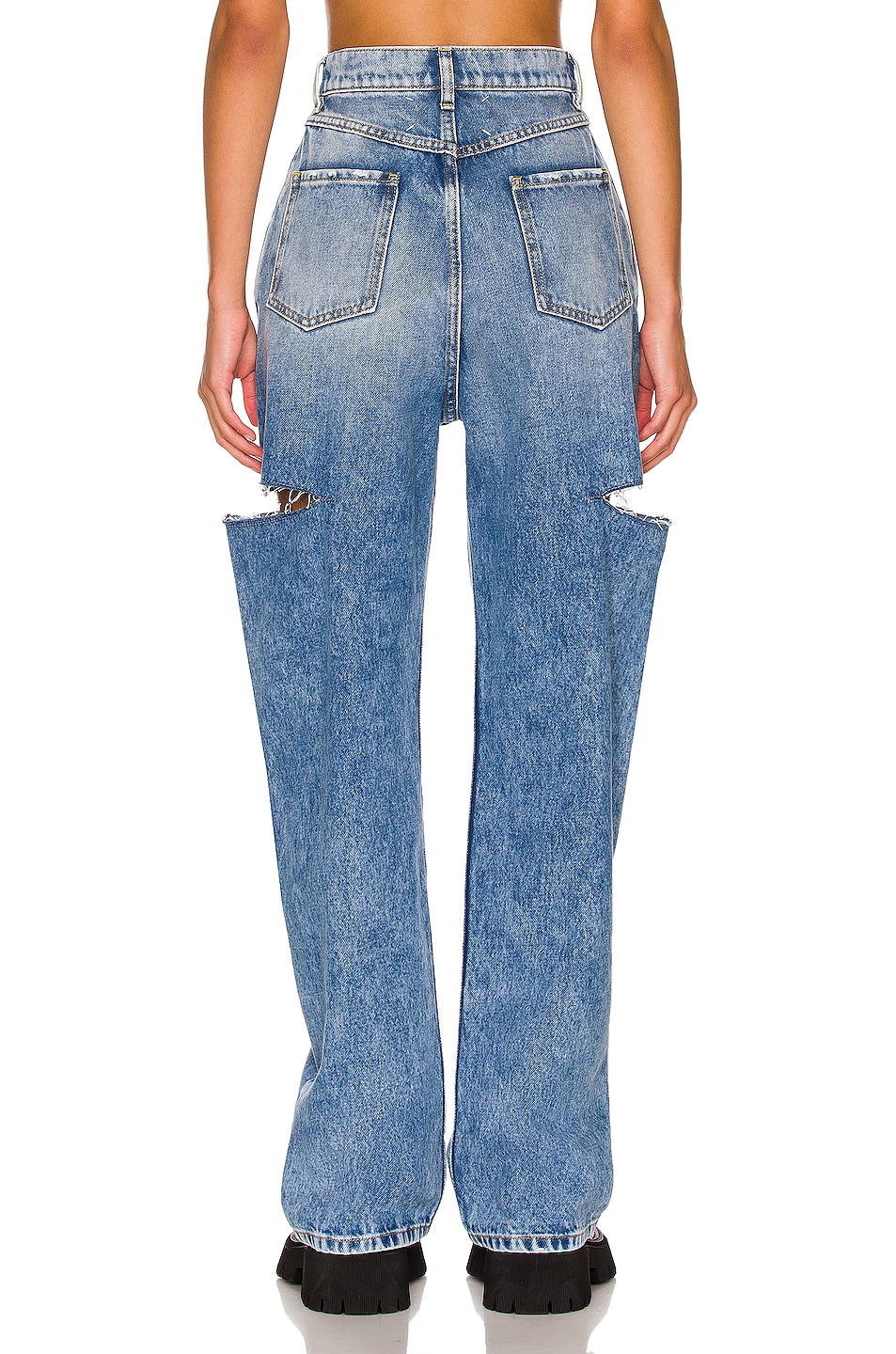 Джинсы с боковыми разрезами и 5 карманами Maison Margiela, Denim — фото 3