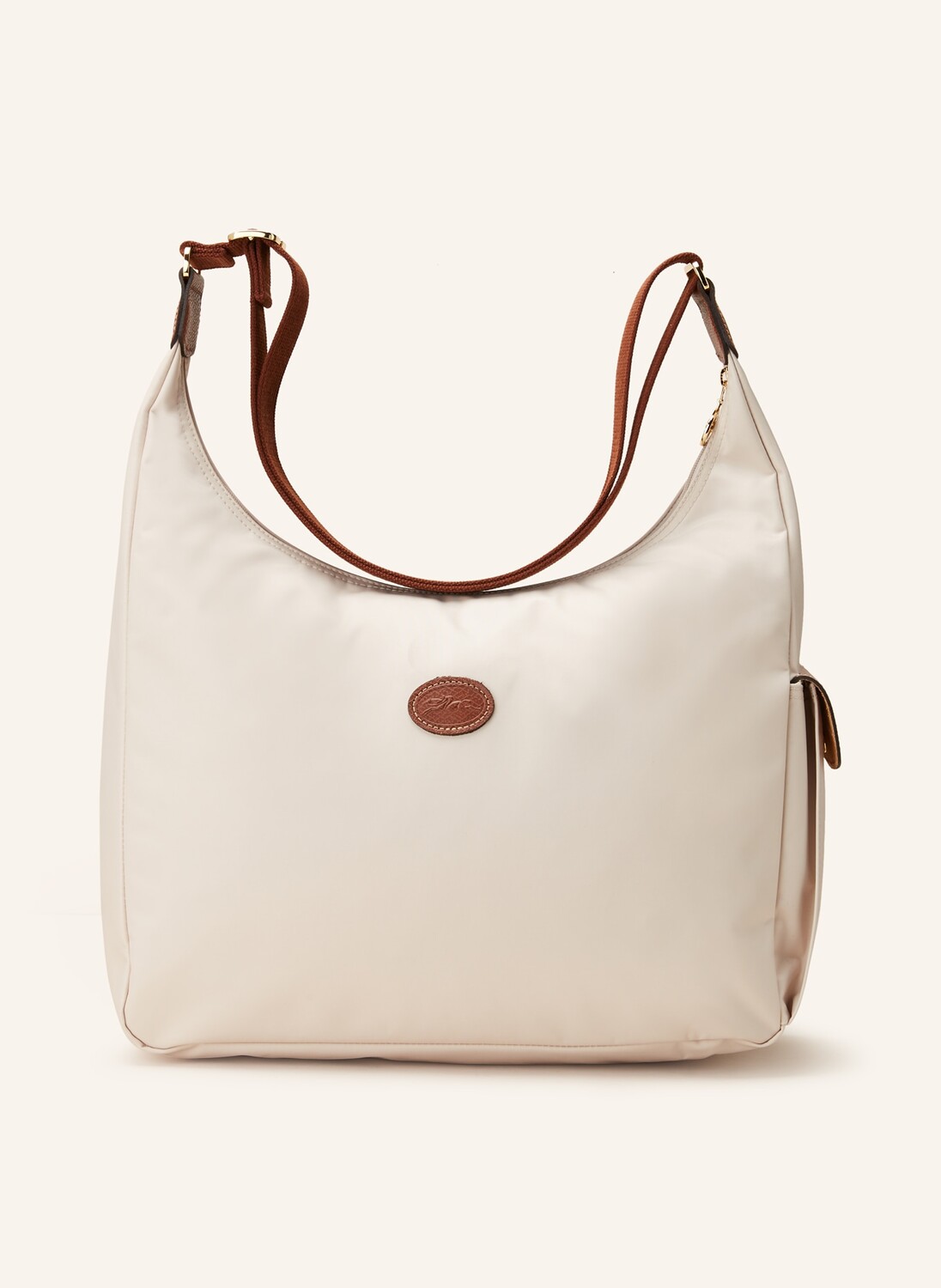 

Сумка-хобо pliage LONGCHAMP, цвет CREME/BRAUN