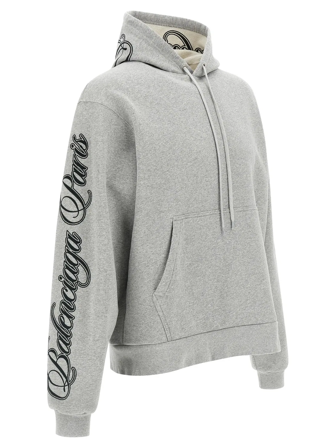 Худи «Cursive» BALENCIAGA, серый — фото 3