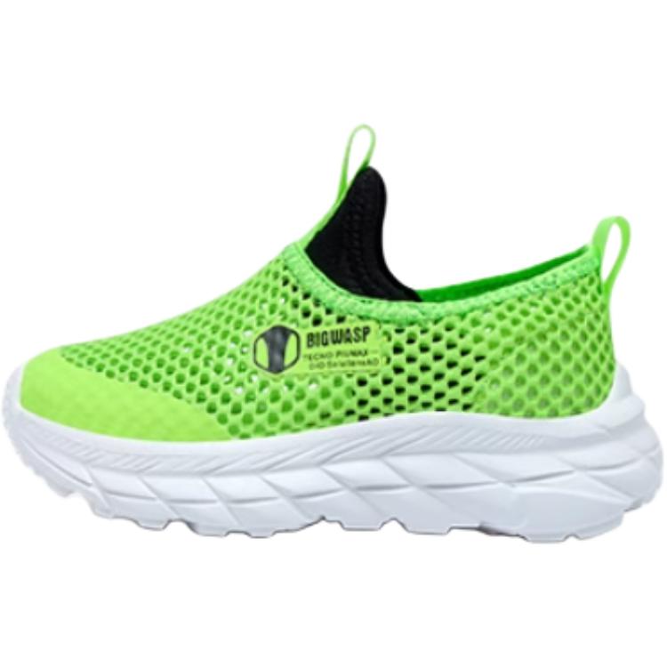 

Скользостойкие амортизирующие износостойкие дышащие низкие детские повседневные кроссовки Kids' BIG WASP, зеленый