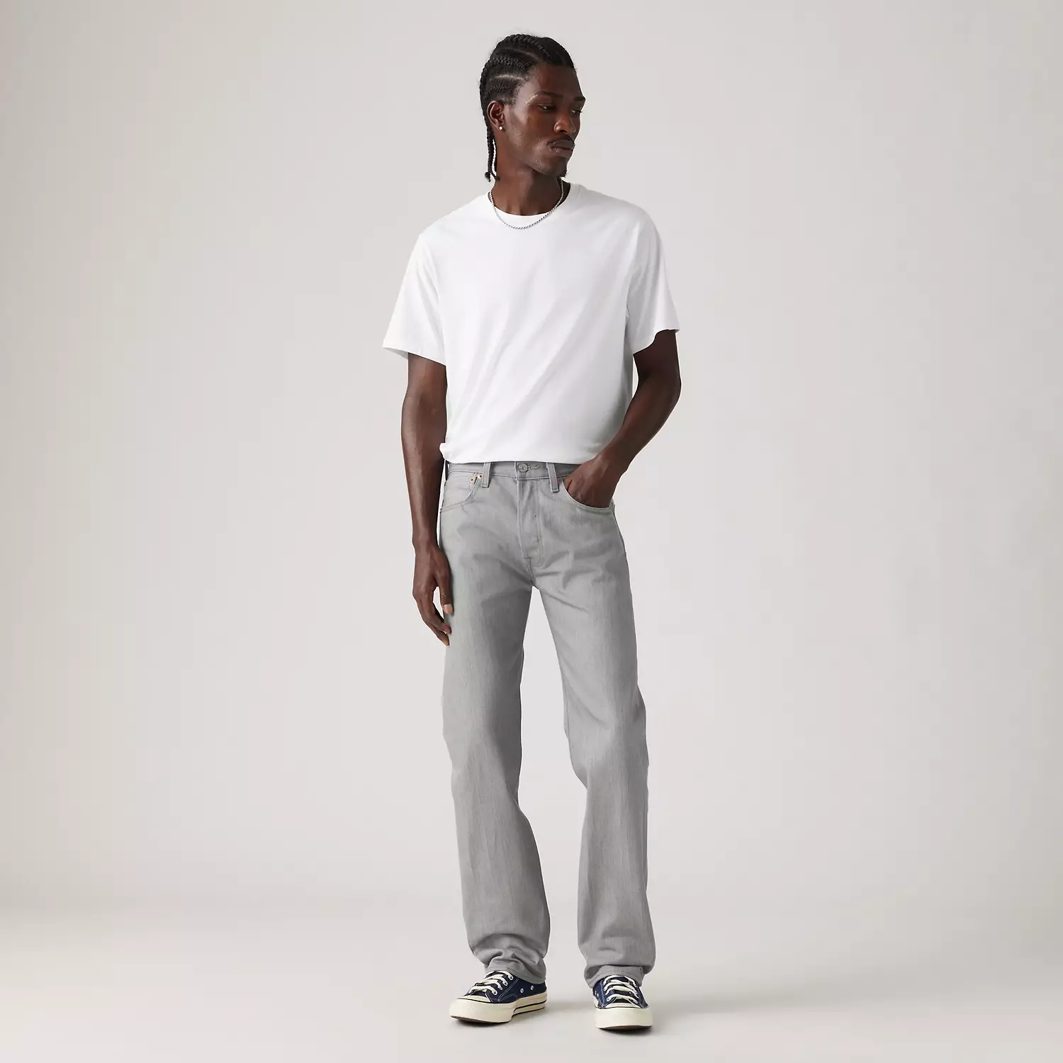 

501 Original Shrink-to-Fit мужские джинсы Levi's, цвет Silver Rigid - Grey