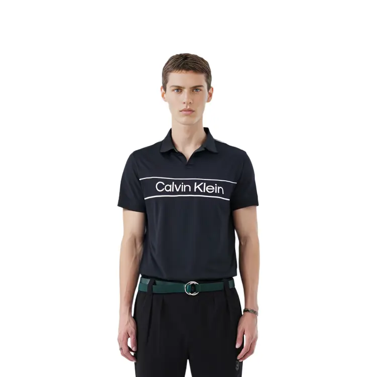 Рубашка поло мужская Calvin Klein, серый — фото 4