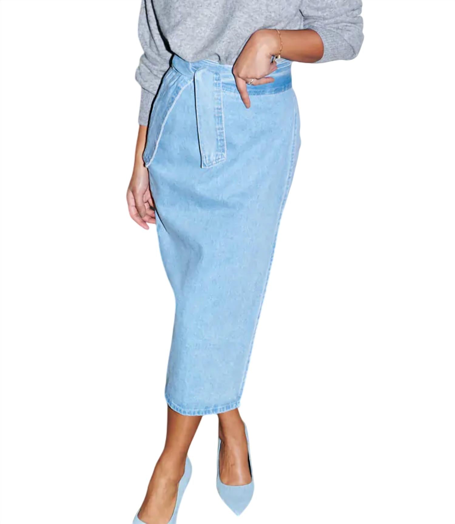 

Юбка Jaspre из денима never fully dressed, цвет denim