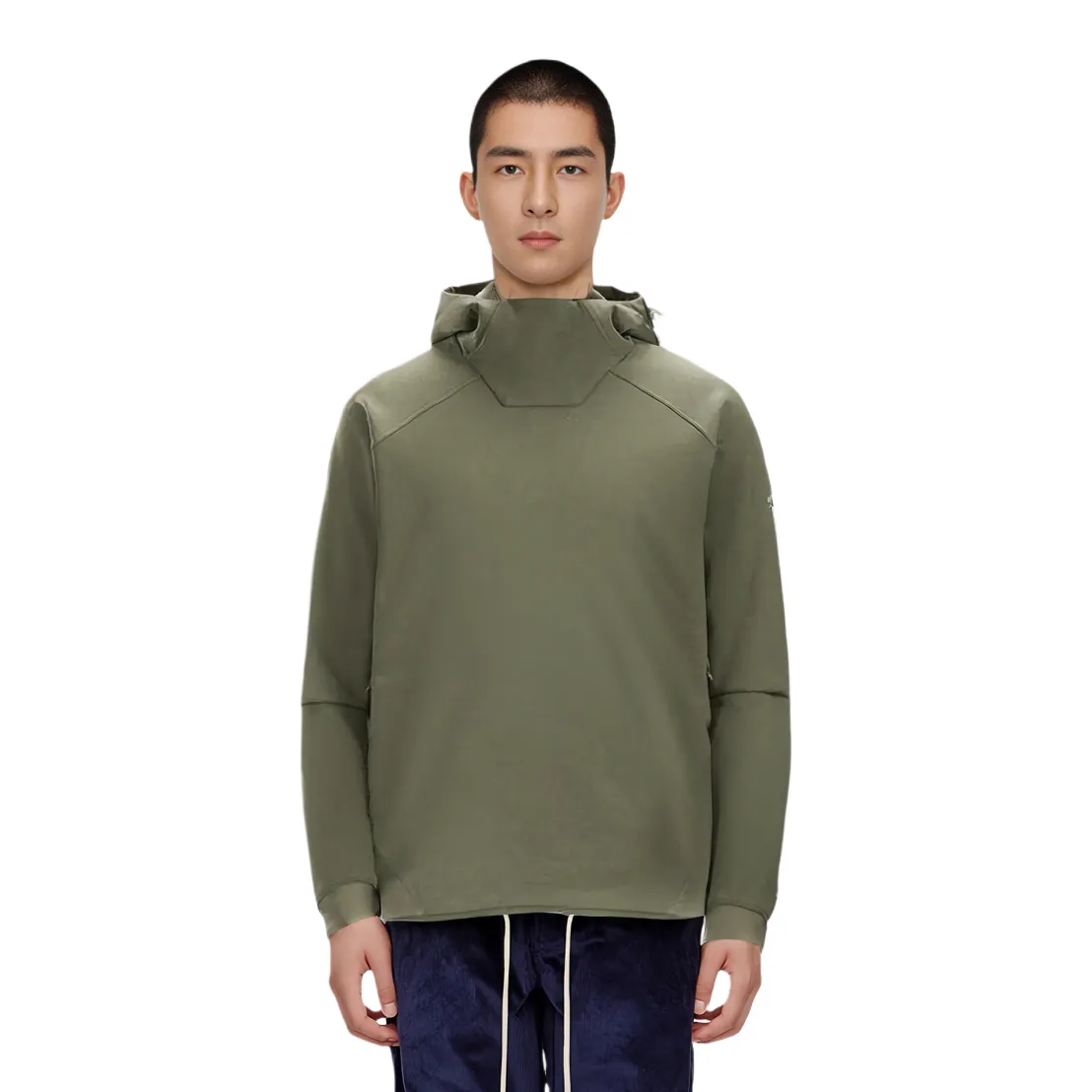 Толстовка ресел худи мужская Arcteryx, Dusty Green/Forage — фото 4