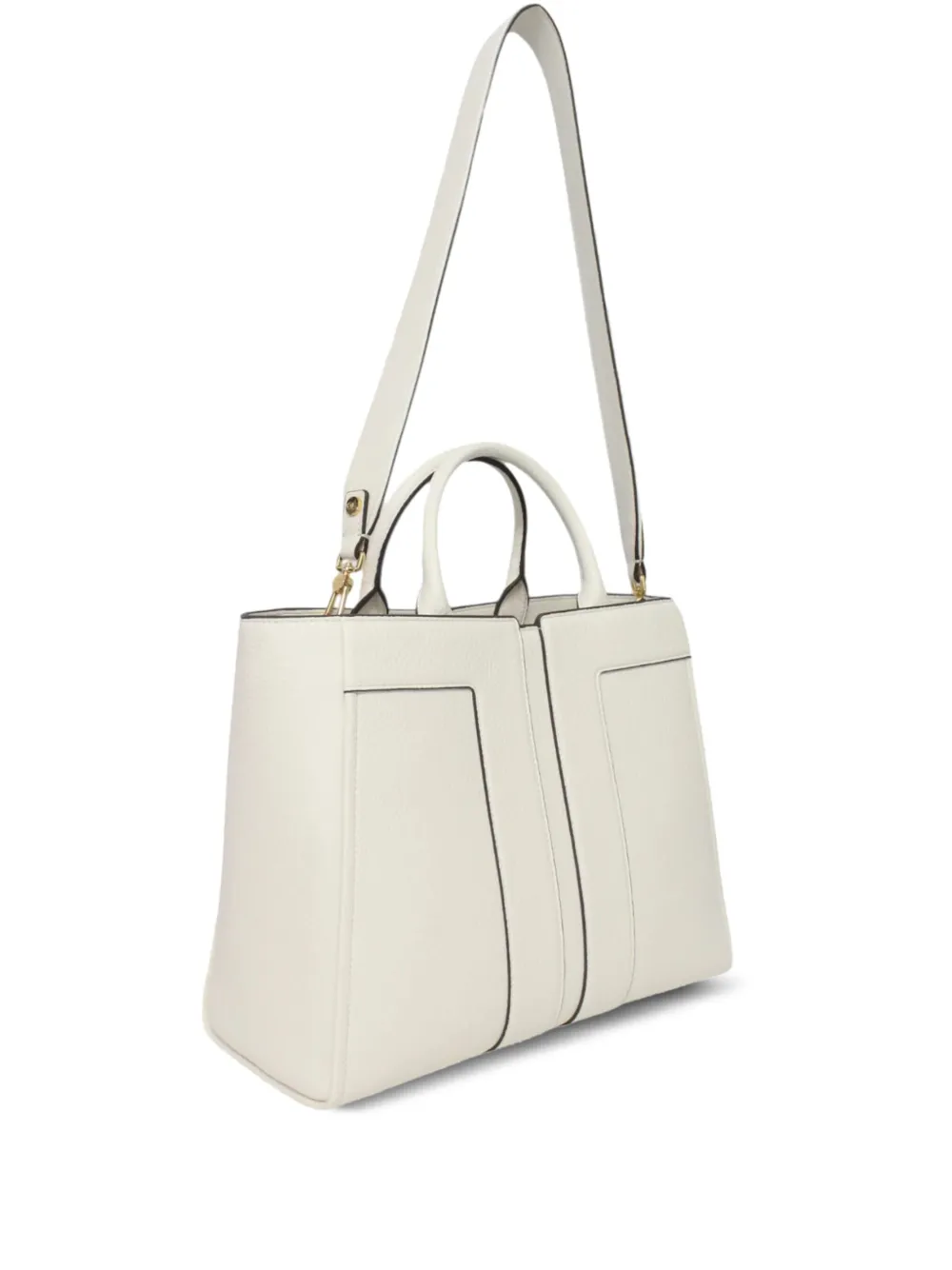 

Кожаная сумка-тоут Elisabetta Franchi, нейтральный