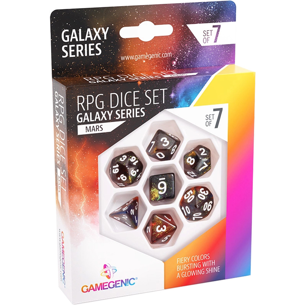 

Аксессуары Gamegenic Galaxy Series Polyhedral Set: Mars (7)