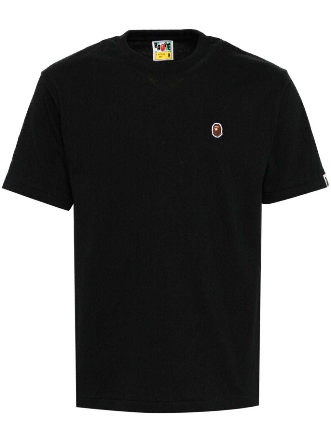 

A BATHING APE футболка с нашивкой-логотипом, черный