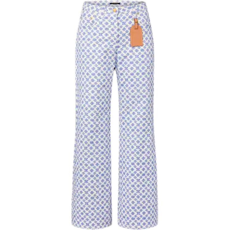 

Повседневные брюки женские синие Louis Vuitton