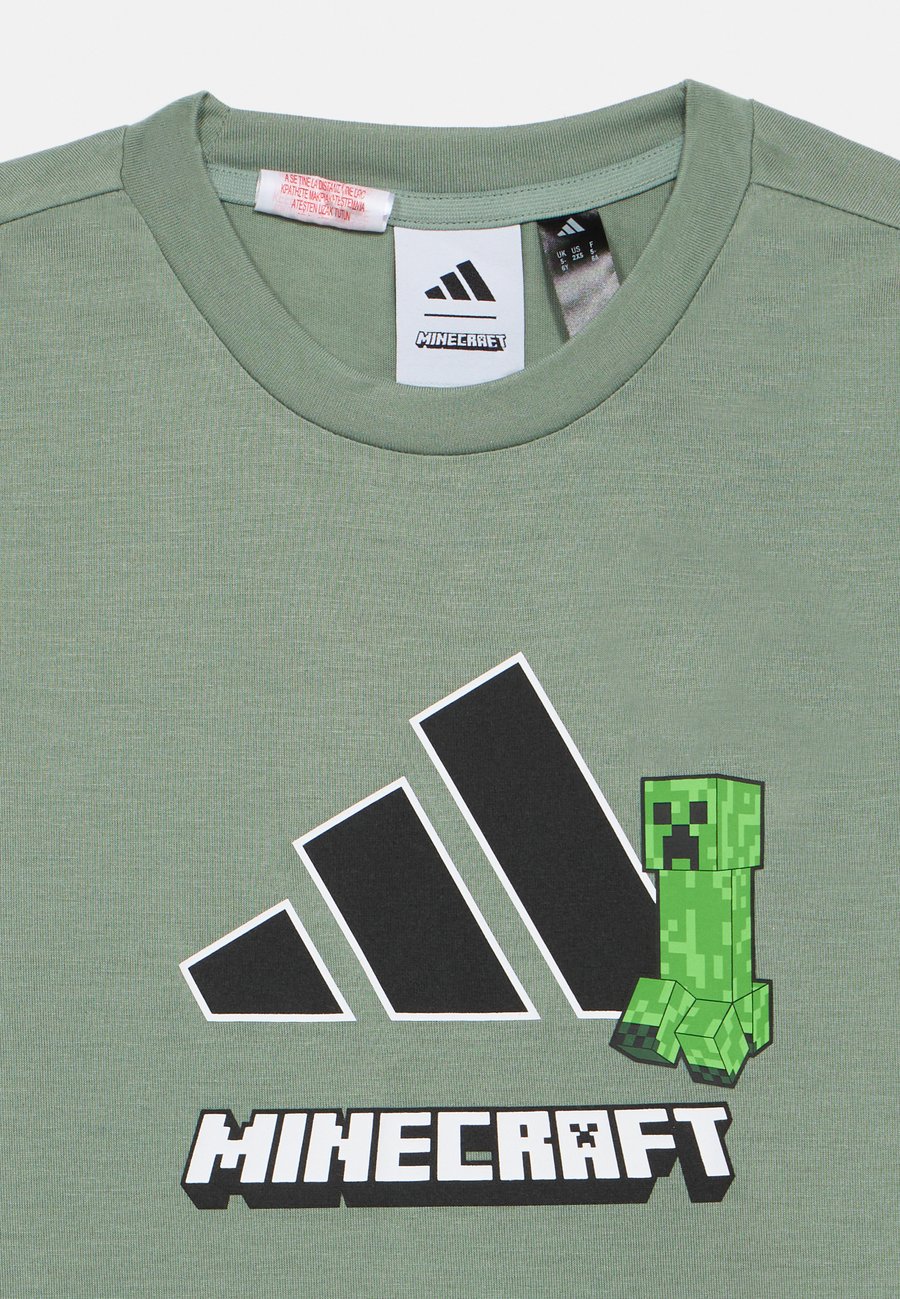 Футболка Adidas Performance MINECRAFT TRAINING JUNIOR UNISEX, Green/Khaki — фото 3