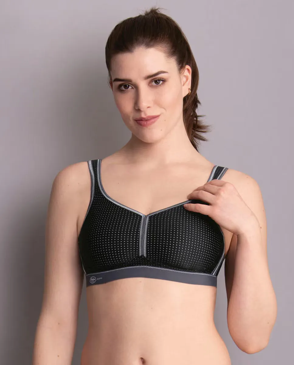 

Спортивный бюстгальтер с застежкой на спине Anita, черный