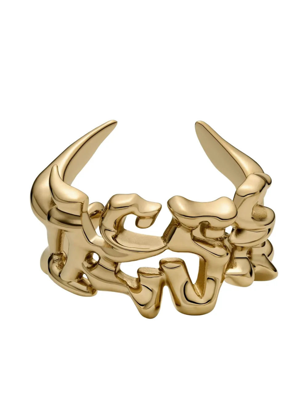 

Браслет-кафф из нержавеющей стали DIESEL, золотой