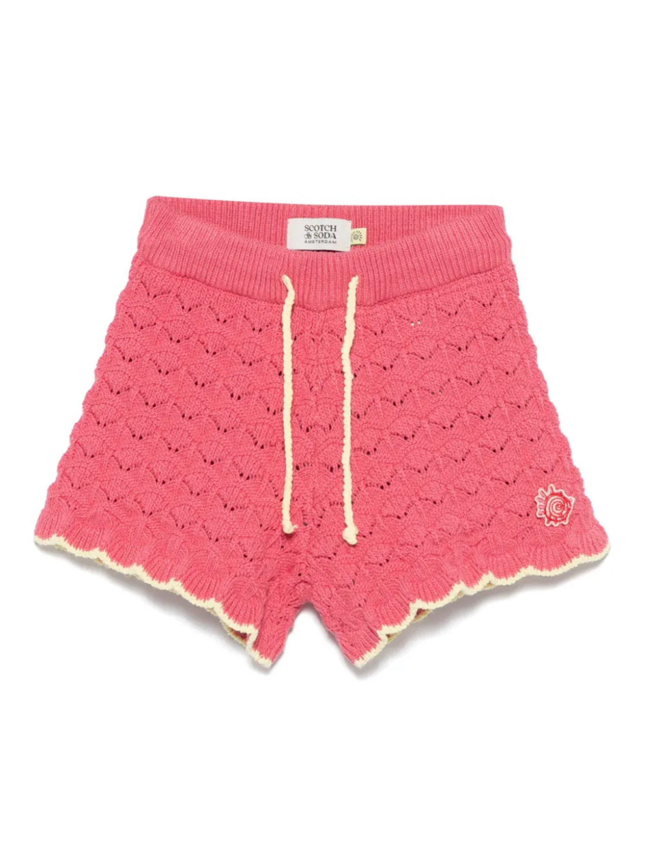 

Трикотажные шорты с фестонами Scotch & Soda Kids, розовый
