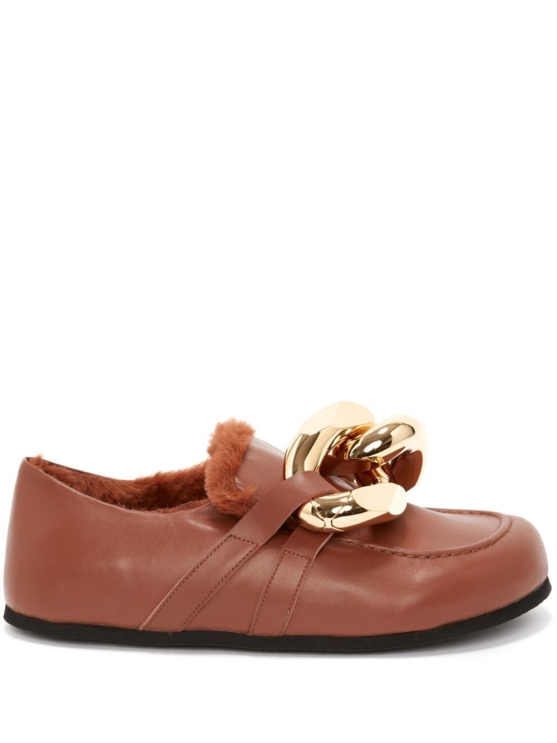 

JW Anderson лоферы с цепочкой, коричневый