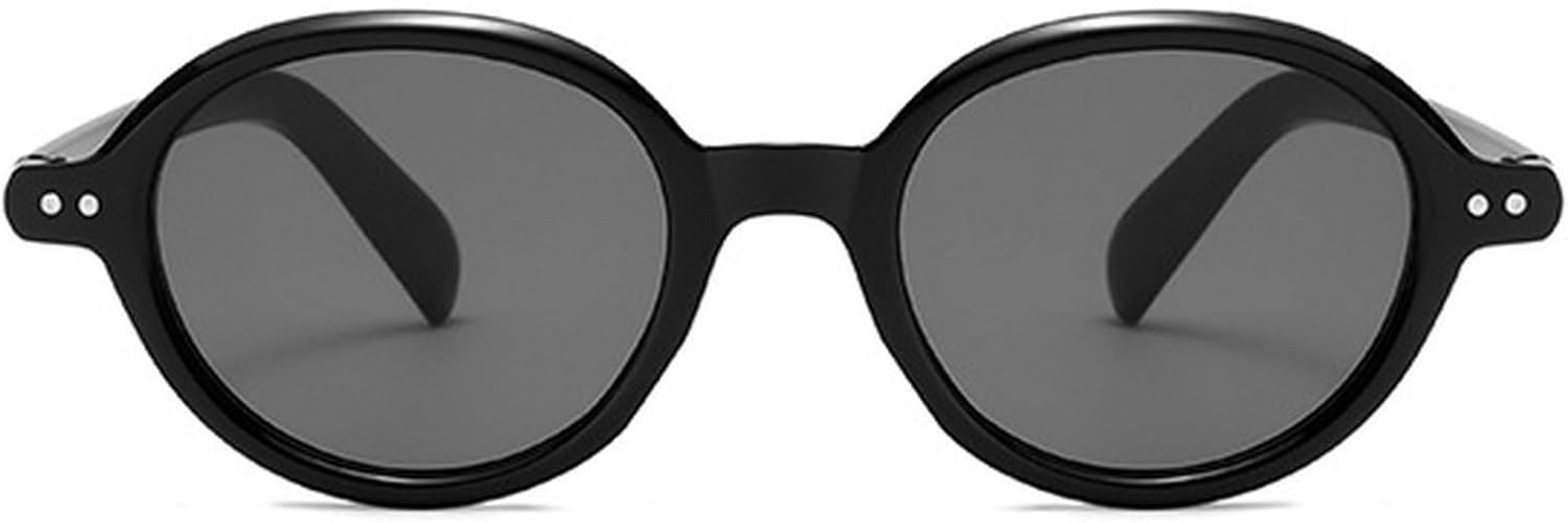 

Винтажные овальные солнцезащитные очки для женщин и мужчин, градиентные круглые солнцезащитные очки для активного отдыха, модный и стильный дизайн, повседневные очки для женщин mincl, Black