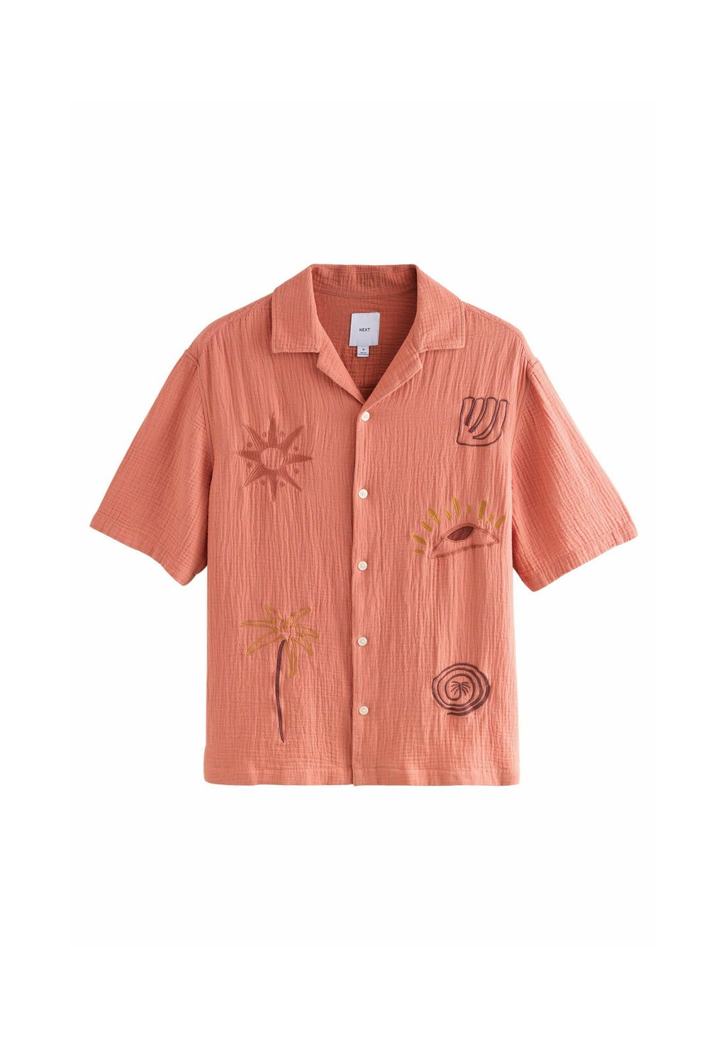 

Рубашка EMBROIDERED Next, коралловый
