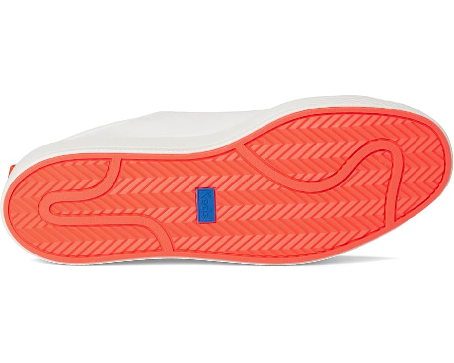 Кроссовки Keds Skyler Lace-Up, цвет Snow White/Coral Outsole — фото 3