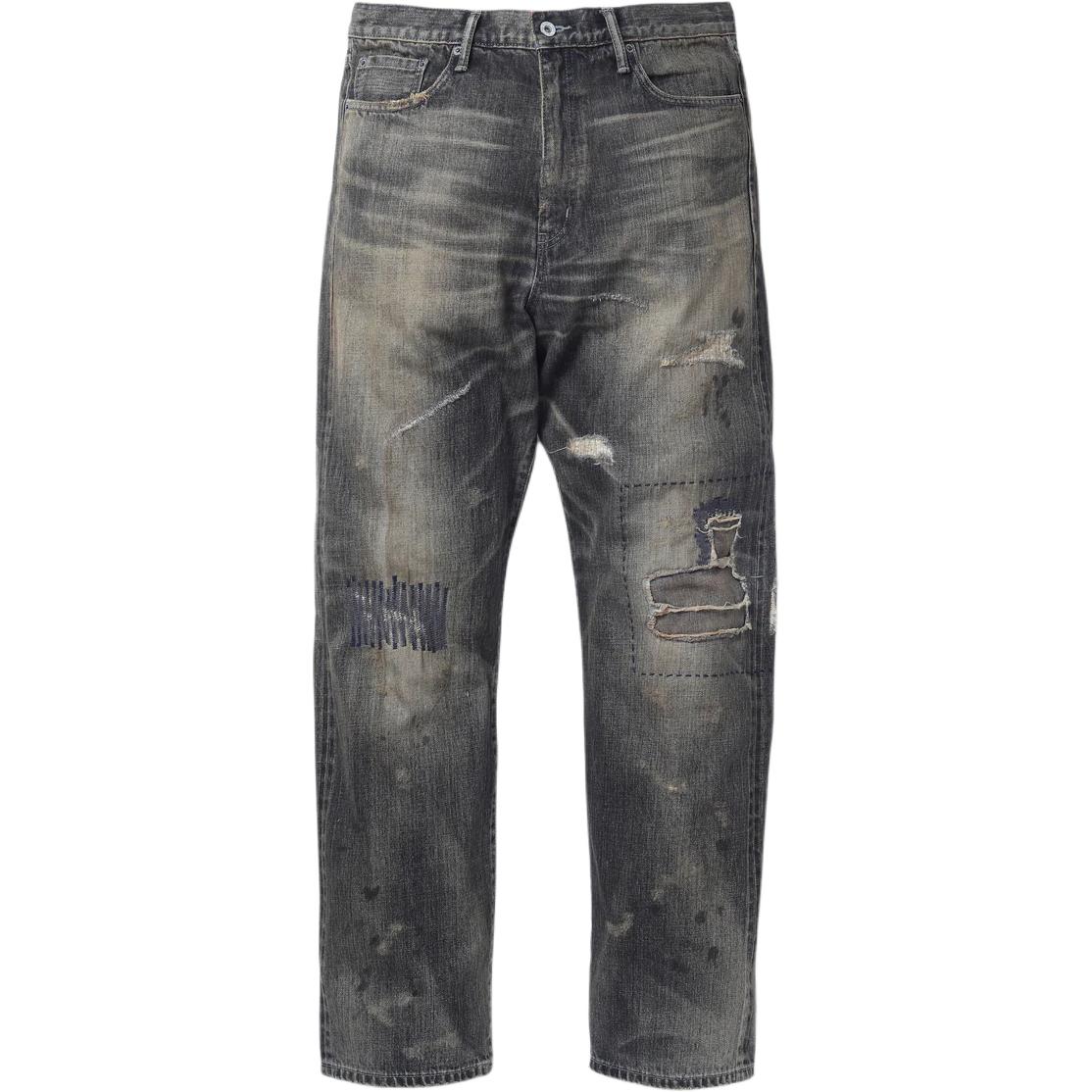 

Джинсы с эффектом поношенности NEIGHBORHOOD, черный